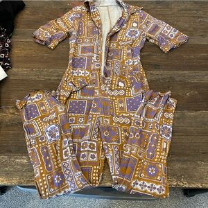 Anthropologie - Antik Batik Printed Jumpsuit (S)